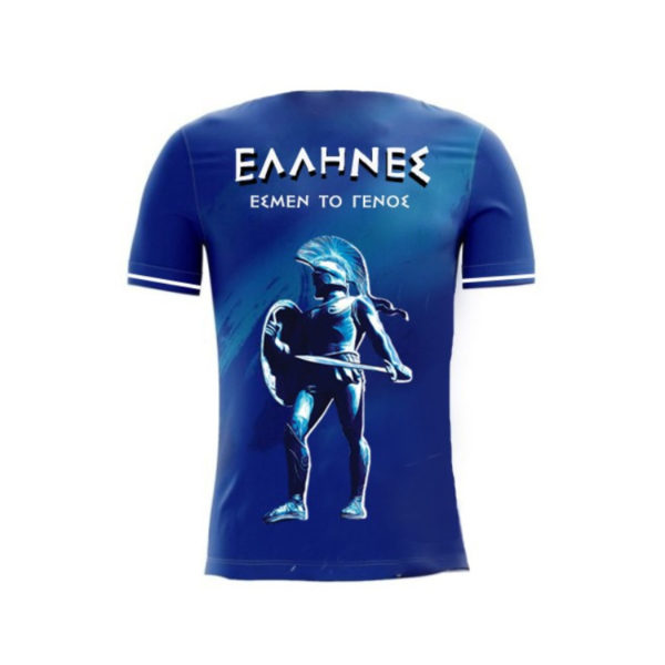 T-shirt Μπλε – ΝΕΝΙΚΗΚΑΜΕΝ - ΕΛΛΗΝΕΣ ΕΣΜΕΝ ΤΟ ΓΕΝΟΣ - Image 2